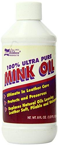 Blue Ribbon 100% Pure Mink Oil, 8 Fluid Ounce (615713841002)